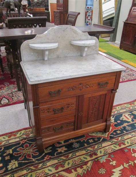 A Victorian Marble Top Washstandcommode Charles