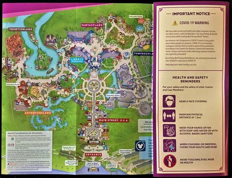 NEW 2020 Walt Disney World Theme Park Guide Maps 4 Current Maps Free
