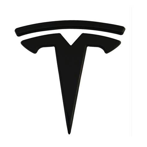 Glossy Black Tesla Nameplate Front Grille Badge Emblem For Tesla Model