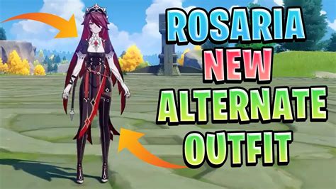 Rosaria New Alternate Outfit Showcase Patch 25 Genshin Impact Youtube