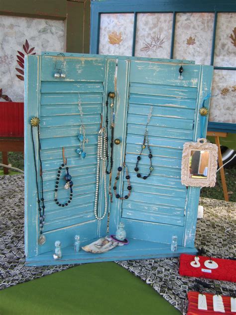 This Is What I Made With An Old Shutter Its A Jewelry Holder Old