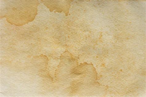 Old Yellowed Paper With Spots Texture Old Paper Vintage Background
