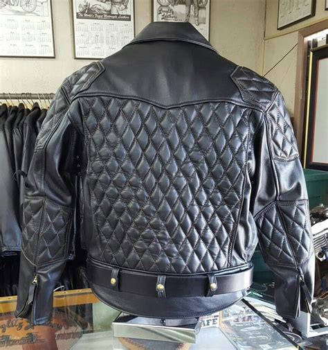 Customize your own motorcycle jacket. A custom made, hand sewn, 2016, Langlitz, XXL, goatskin ...