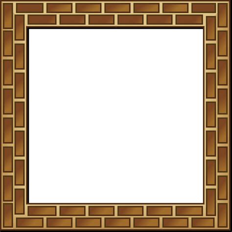Brown Bricks Frame Border