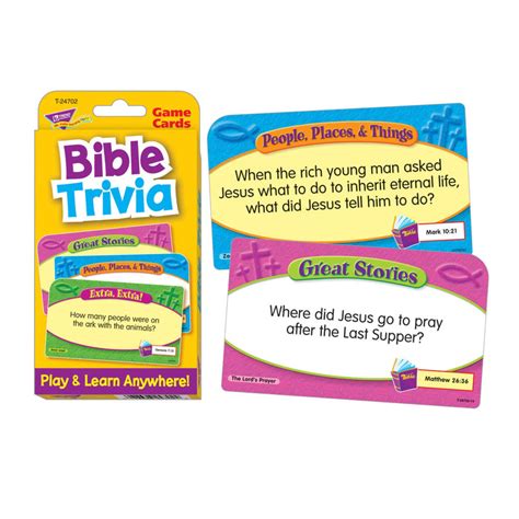 Challenge Cards Bible Trivia T24702 — Trend Enterprises Inc
