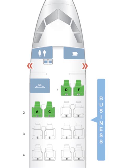Delta Airbus A320 Seat Plan