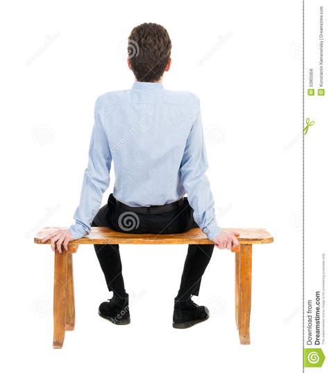 Back View Of Business Man Sitting On Chair. Stock Photo - Image: 53905956