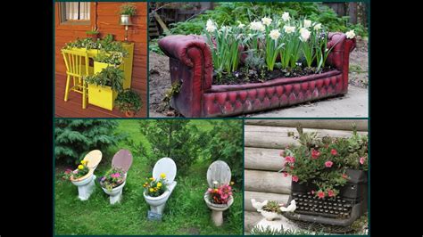 Luckily, this list of genius garden design ideas has everything you need to plan the outdoor space of your dreams. Garden Decorating Ideas - Recycle Old Furniture - YouTube