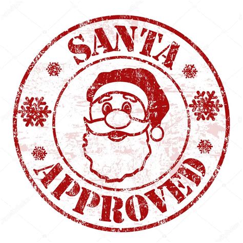 Santa Approved Stamp Stock Vector Image By Roxanabalint