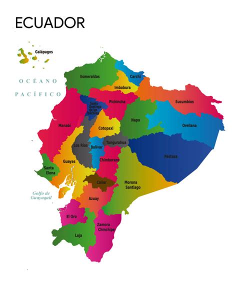 Mapa Político De Ecuador Y Provincias Anthon Code