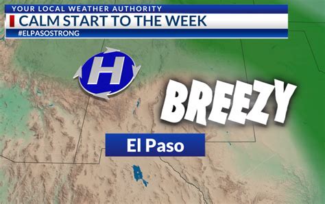 Weather On The Go Calm Conditions And Below Normal Temperatures Are Expected Ktsm 9 News