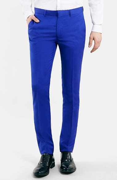 Topman Blue Ultra Skinny Fit Suit Trousers 120 Nordstrom Lookastic