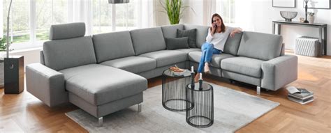 Ein wohnzimmer sollte ein zentraler wohlfühlort sein. Wohnlandschaften online kaufen | U-Form | Kabs.de