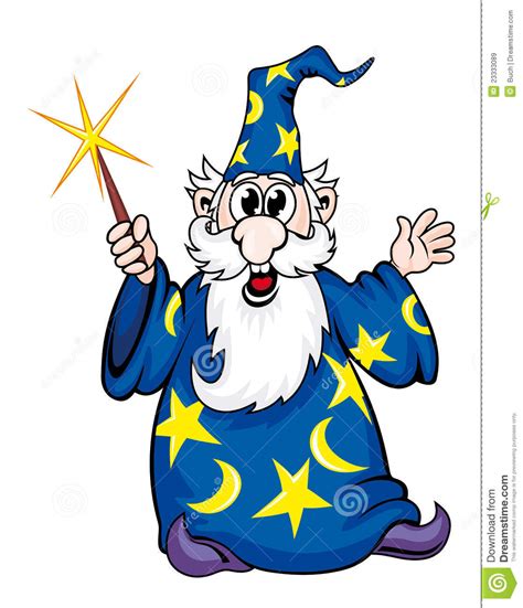 Royalty Free Stock Images Cartoon Wizard Man Image 23333089
