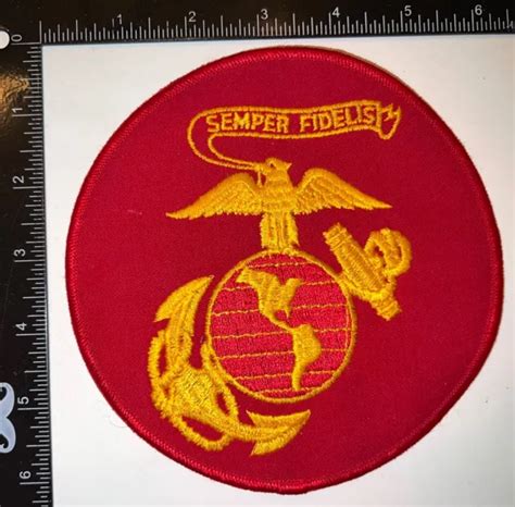 Vintage Usmc Us Marine Corps Ega Eagle Globe And Anchor Px Large Back