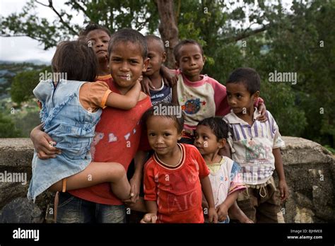 Group Of Children Maubisse East Timor Stock Photo Alamy