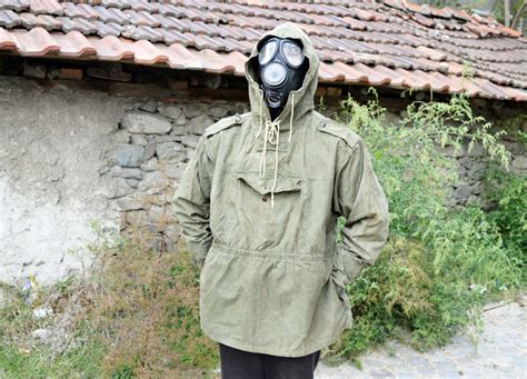 Canvas Anorak Military Army Anorak Military By Thevintagepawnshop