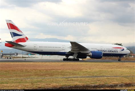 G Ymmr British Airways Boeing 777 200 At San Jose Juan Santamaría