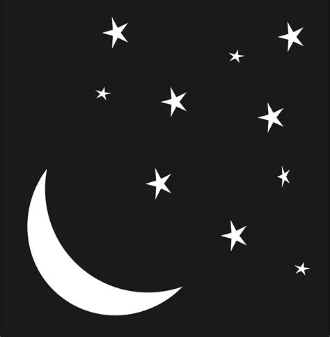 Crescent Moon And Night Stars Remix By Jonathan357 Stars At Night