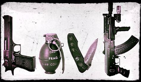 Love Guns Posters By Hessii Redbubble