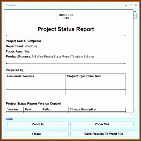 8 Department Weekly Status Report Template Sampletemplatess