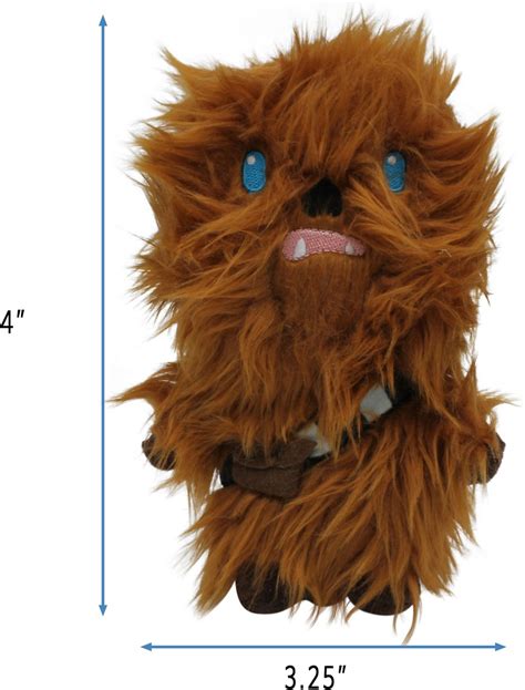 Fetch For Pets Star Wars Chewbacca Squeaky Plush Dog Toy 6 In
