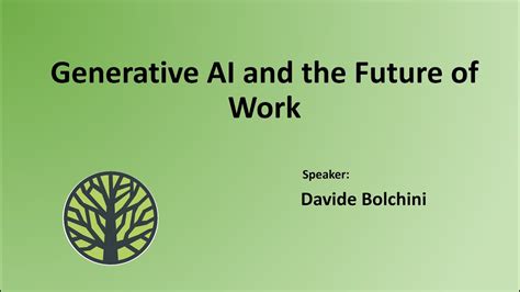 Generative Ai And The Future Of Work Youtube