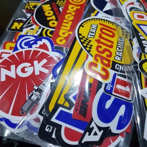 100 Pcs Racing Stickers Decals Motocross Motorcycles Car Vintage