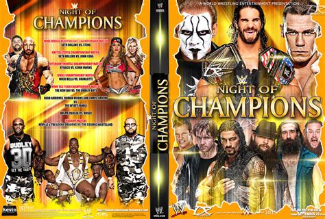 Wwe Night Of Champions 2015 Dvd Cover By Dinesh Musiclover On Deviantart