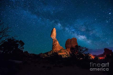 Balanced Rock And Milky Way At Night Photograph By Gary Whitton Pixels