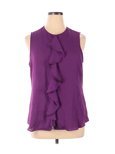 Apt 9 Women Purple Sleeveless Blouse Xl Ebay