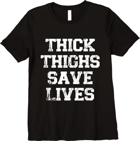 Perfect Thick Thighs Save Lives Women Workout Fitness Cute T Shirts