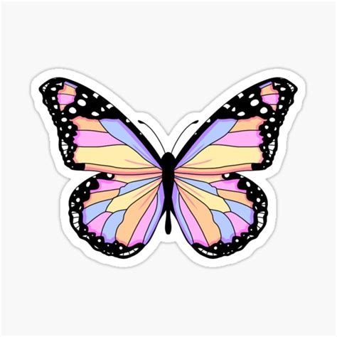 Small Aesthetic Butterfly Sticker By Trajeado14 In 2021 Get My Art