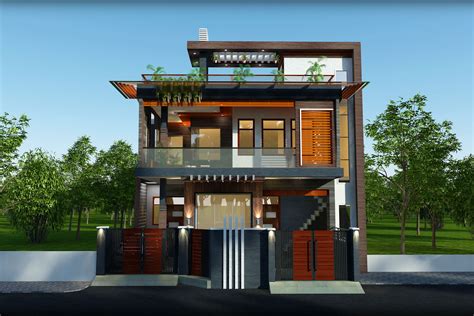 First Floor Balcony Elevation Design At Design