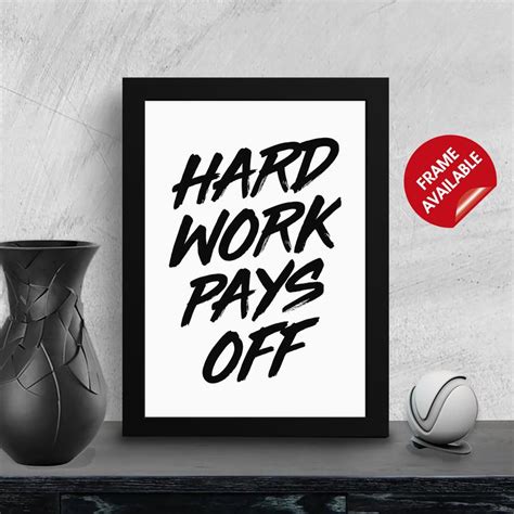 Office Wall Art Motivational Quotes Poster Home Office Decor