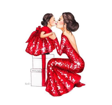 Pin By Ochi On Illustrations Fabulous Mother Daughter Art Mom