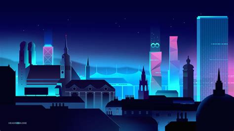 Colorful Architecture Skyline And Cityscape Illustrations Headroom Vr