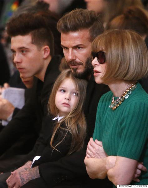 David Beckhams Adorable Daughter Harper Is Learning To Bend It Like Well You Know Huffpost