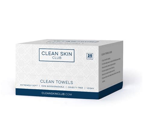 Clean Towels 25 Count Clean Skin Club
