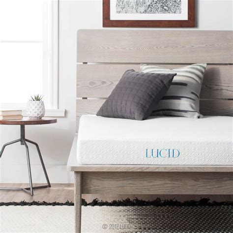 This memory foam is just like traditional foam except that it has gel particles, providing you with even more support and. Lucid 5 in. Twin XL Size Gel Memory Foam Mattress ...