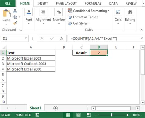 Counting Number Of Cells In A Excel Substring Microsoft Excel Tips