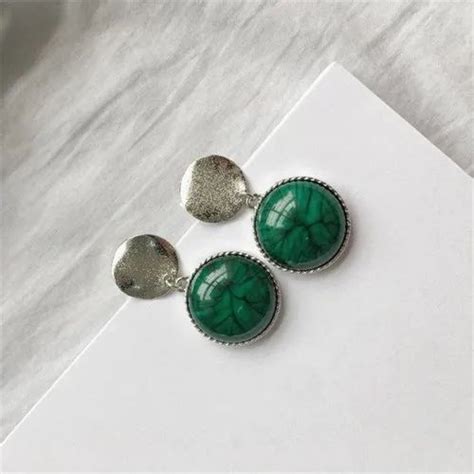 Green Gemstone Earrings at Rs 150 piece जमसटन क बलय in Anand