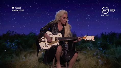 Gaga performed this song, along with joanne, at the grammy awards in 2018. Lady Gaga - Million Reasons Live at AMA's 2016 - YouTube