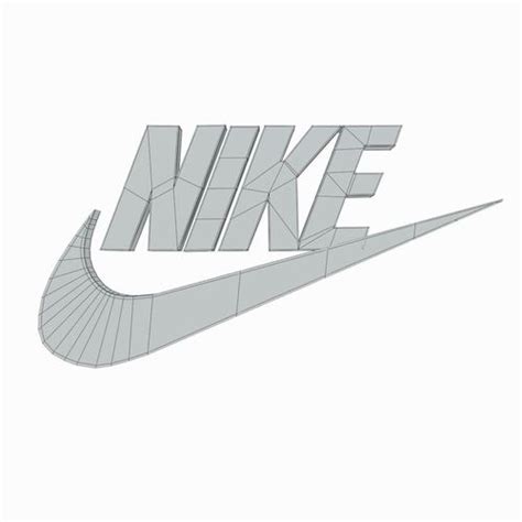 Nike Logo 3d 3d Model Game Ready Max Obj 3ds Fbx