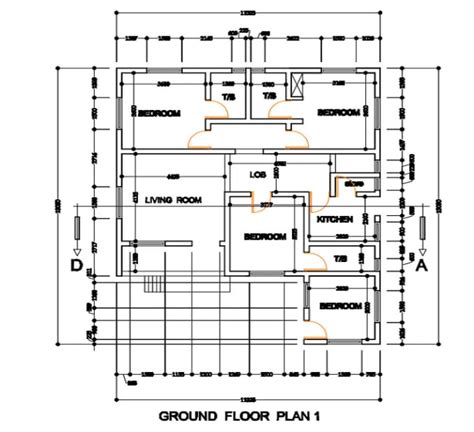 Draw Redraw 2d Architectural Floor Plan With Autocad By Couronne0 Fiverr