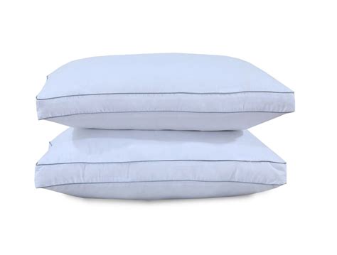 Premium Box Pillows 8cm Thick Piped Edge Hollowfibre Filled Cotton Cover 2 Sizes Ebay