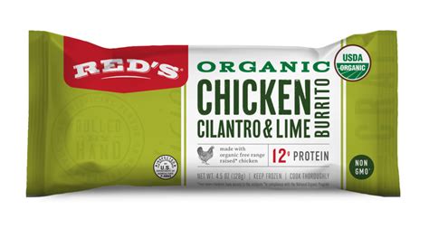 Organic Chicken, Cilantro & Lime Burrito - Red's All ...