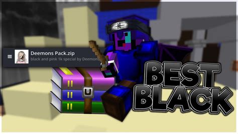 The Best Black Texture Pack Hypixel Bedwars Youtube