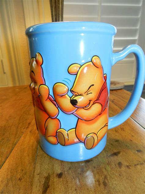 Large Disney 3d Mug Winnie The Pooh Authentic Disneyland Cup 16 Oz