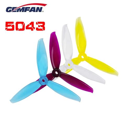 Gemfan 5043 5inch 3 Bladetri Blade Cw Ccw Propeller Prop Compatible